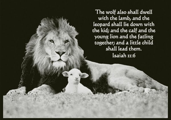 the lion shall lie down with the lamb